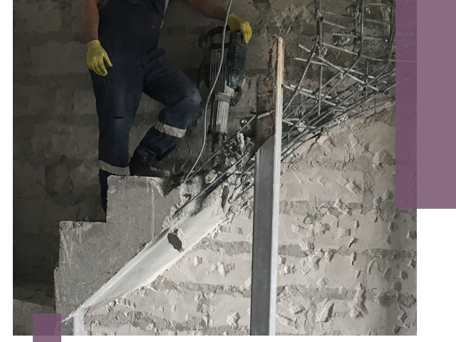 Демонтаж металлических и бетонных лестниц в Красногорске