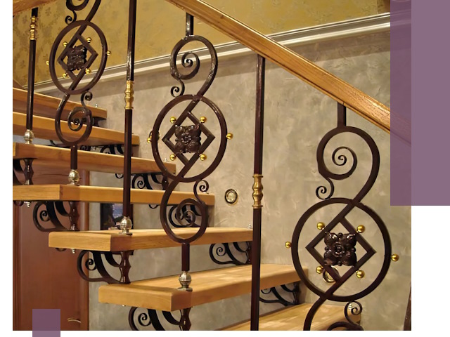 Изготовление кованых лестниц под ключ в Красногорске