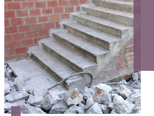 Демонтаж бетонных лестниц в Красногорске: быстро и безопасно