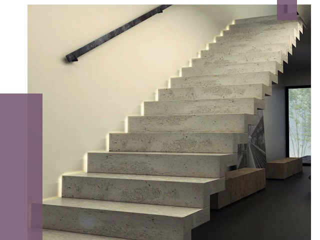 Облицовка бетонных лестниц в Красногорске от 4572 руб/м2 