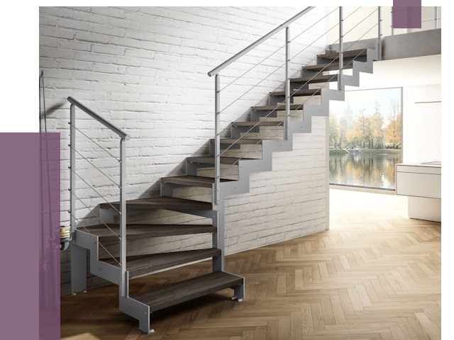 Г-образные лестницы под ключ в Красногорске от 36834 руб. | ПРОЛЁТ-Крр