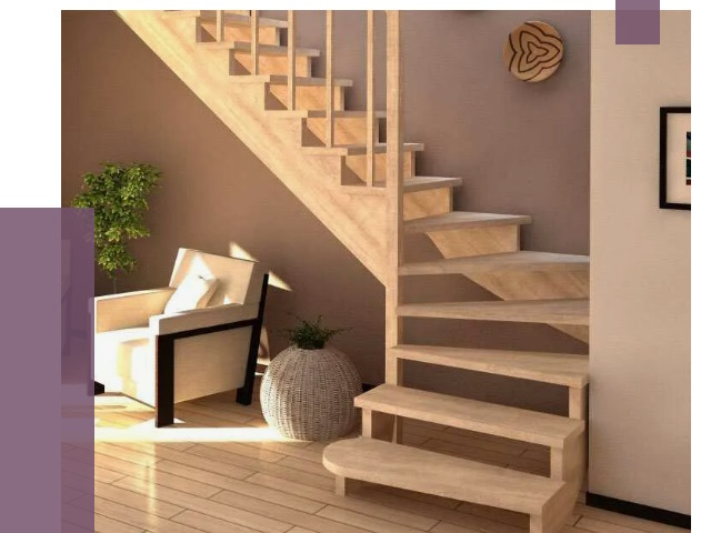 Изготовление Г-образных лестниц в Красногорске от 18798 руб. 