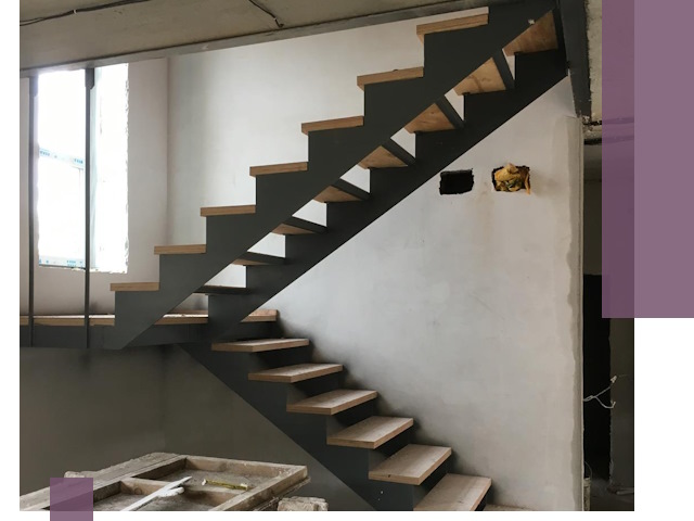 Изготовление лестниц на металлокаркасе в Красногорске от производителя