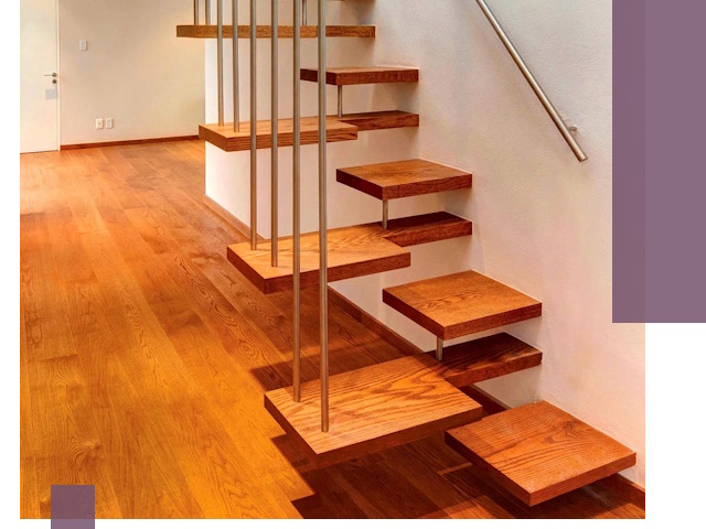 Лестницы «гусиный шаг» на заказ в Красногорске для узких пространств