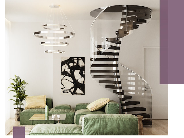 Лестницы для двухуровневой квартиры в Красногорске — изготовление и монтаж