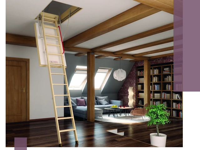 Чердачные лестницы под ключ в Красногорске: изготовление и монтаж