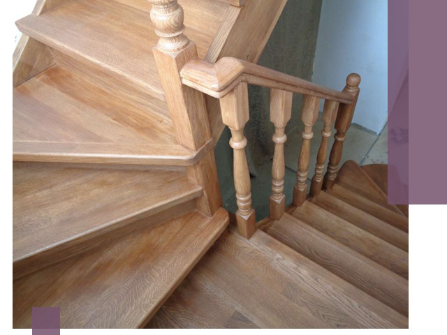 Дубовые лестницы под ключ в Красногорске: изготовление и монтаж