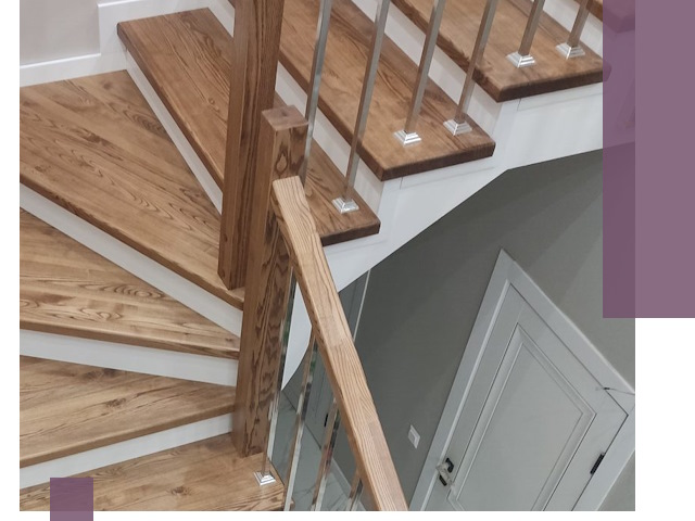 Обшивка металлических лестниц под ключ в Красногорске