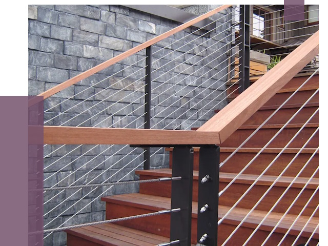 Тросовые перила под ключ в Красногорске от 7722 руб.