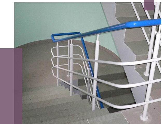 Перила в подъезде в Красногорске — установка и замена от 7367 руб. | ПРОЛЁТ-Крр