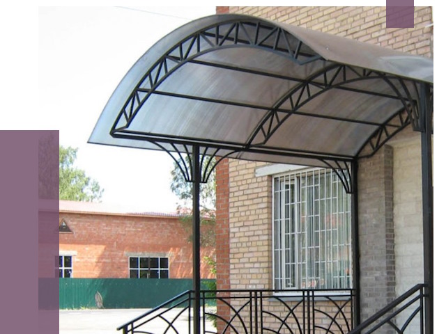 Металлические навесы и козырьки в Красногорске от 12701 руб.