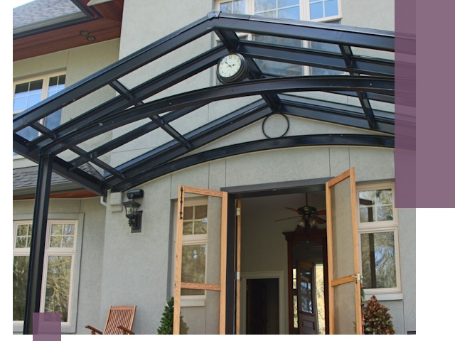 Изготовление и монтаж навесов и козырьков в Красногорске