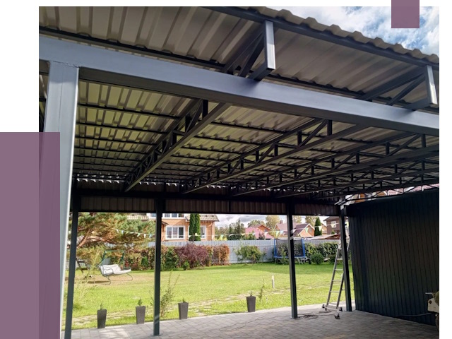 Монтаж навесов в Красногорске от 7316 руб. — установка навеса | ПРОЛЁТ-Крр