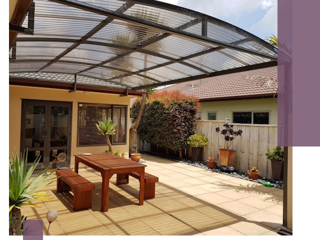 Навесы во двор под ключ в Красногорске — изготовление и монтаж