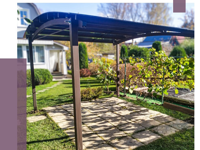 Навесы для дачи в Красногорске от 12650 руб. под ключ — ПРОЛЁТ-Крр