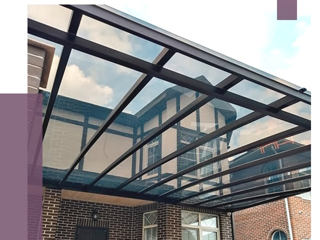 Навесы из поликарбоната в Красногорске от 8556 руб. под ключ — ПРОЛЁТ-Крр