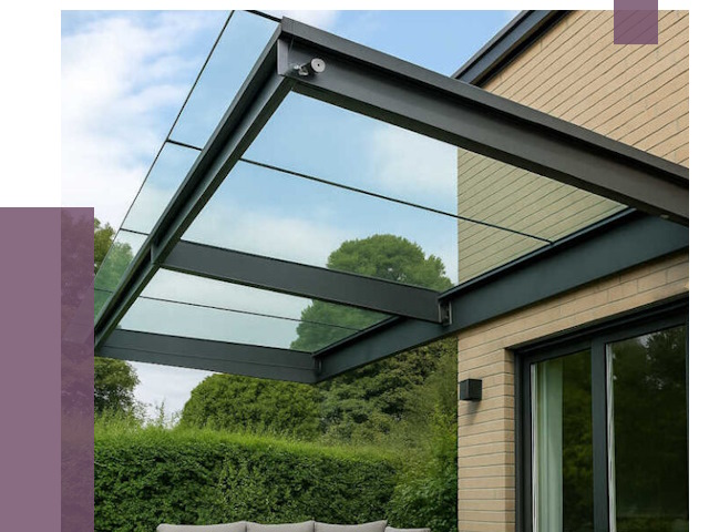 Стеклянные навесы и козырьки в Красногорске от 12193 руб.