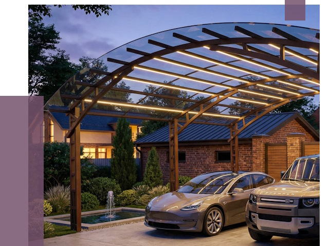 Металлические навесы в Красногорске от 12600 руб. под ключ — ПРОЛЁТ-Крр