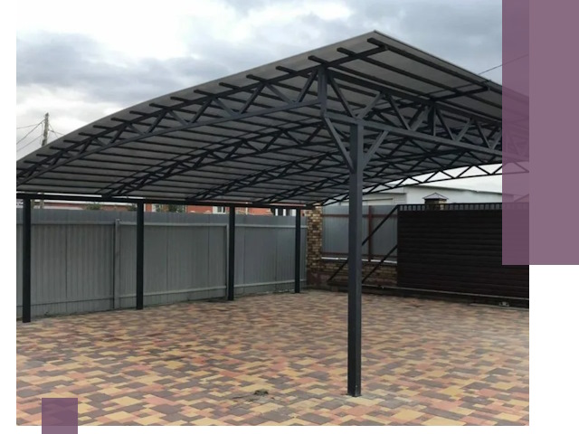 Металлические навесы под ключ в Красногорске — изготовление и монтаж