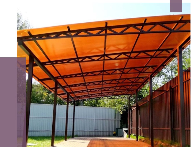 Односкатные навесы под ключ в Красногорске от 13057 руб. 