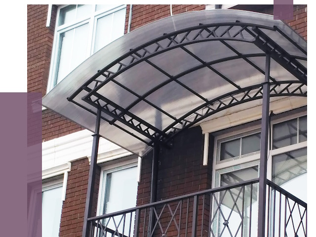 Козырьки над балконом в Красногорске от 8586 руб. | ПРОЛЁТ-Крр