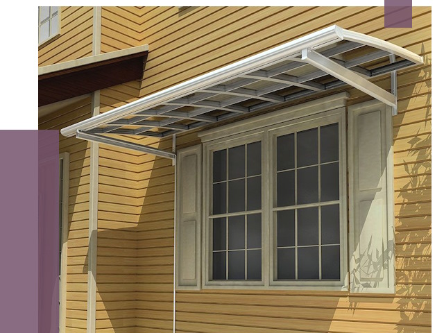 Козырьки над окнами в Красногорске от 7570 руб. — монтаж, покупки | ПРОЛЁТ-Крр