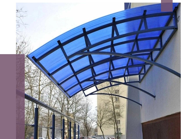 Козырьки из поликарбоната в Красногорске от 4268 руб. под ключ | ПРОЛЁТ-Крр