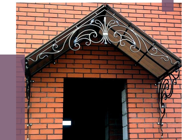 Металлические козырьки в Красногорске от 10618 руб. 