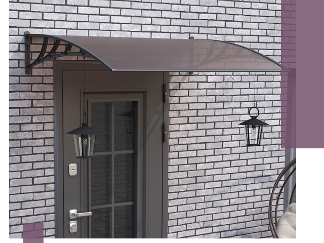 Недорогие козырьки и навесы под ключ в Красногорске