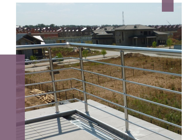 Парапеты из нержавеющей стали в Красногорске от 7926 руб. за м² | ПРОЛЁТ-Крр