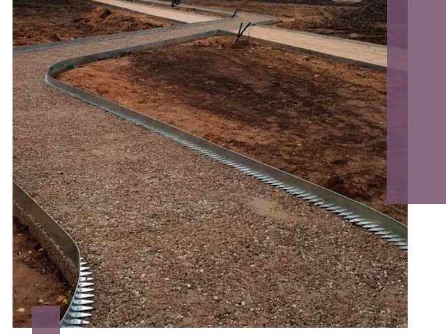 Металлические бордюры под ключ в Красногорске — изготовление и монтаж