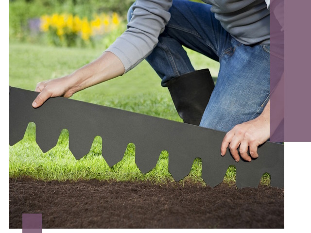 Металлические бордюры для газона в Красногорске — изготовление и монтаж