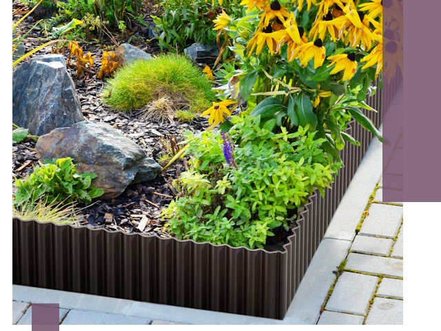 Металлические бордюры для клумб в Красногорске — производство и монтаж